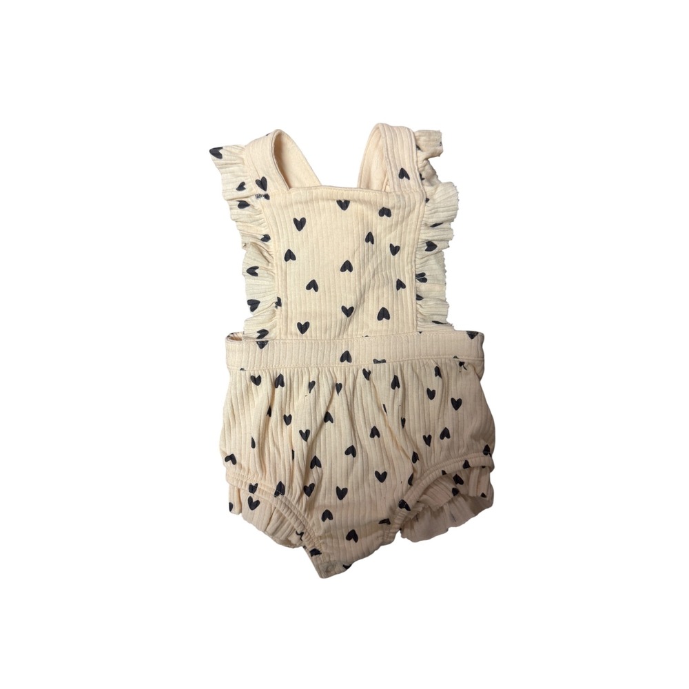 Baby Girl Romper Bundle 0-3M Cat & Jack Emily and Oliver Hearts Floral Knit 4pc - Picture 3 of 9